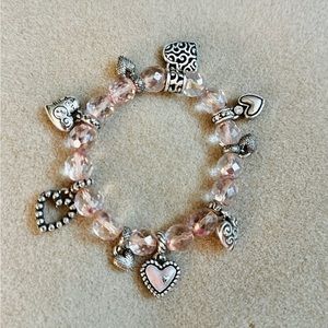 Breast Cancer Awareness Charm Bracelet
